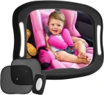 FITNATE specchio per monitorare il bambino LAMPADA + TELECOMANDO e 2 SCHERMI PER FINESTRINO