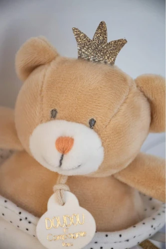 DOUDOU et COMPAGNIE przytulanka Król Miś 20 cm