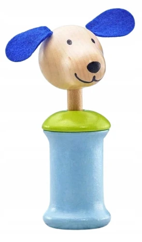 SELECTA Ringo drewniany chwytak z piszczałką PIES 12,5 cm