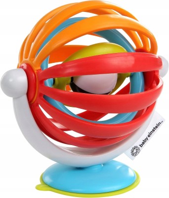 BABY EINSTEIN Sticky Spinner zabawka z grzechotką i przyssawką 3 m+