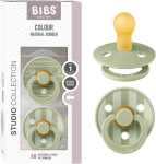 BIBS COLOUR STUDIO succhietti calmanti 2 pezzi caucciù 0-6 mesi