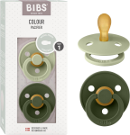BIBS COLOUR succhietti calmanti 2 pezzi caucciù 0-6 mesi SIMMETRICI