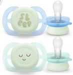 PHILIPS AVENT Ultra Start succhietti x 2 0-2 mesi NIGHTTIME si illumina al buio