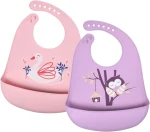 VICLOON bavaglino in silicone con tasca x2 6 mesi+