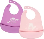 VICLOON bavaglino in silicone con tasca x2 6 mesi+