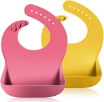 VICLOON bavaglino in silicone con tasca x2 6 mesi+
