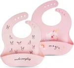 VICLOON bavaglino in silicone con tasca x2 6 mesi+