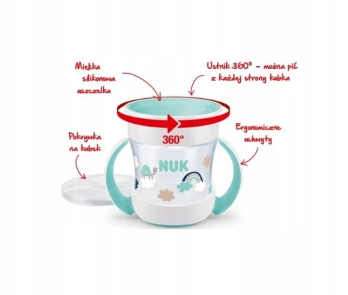 NUK Mini Magic Cup KUBEK NIEKAPEK 160 ml