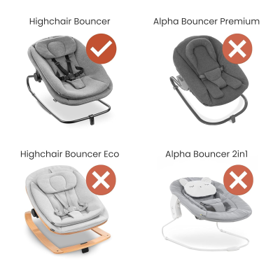 HAUCK pałąk łuk z zabawkami do leżaczka HIGHCHAIR BOUNCER