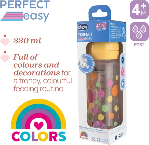 CHICCO butelka Perfect Easy 4m+ 300ml