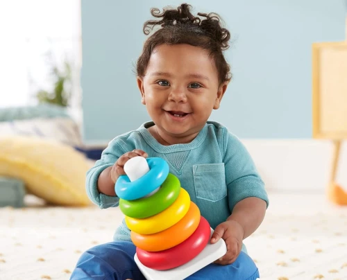 FISHER-PRICE Rock-a-Stack piramida 5 kółek 21 cm