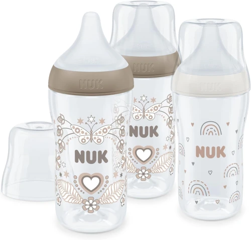 NUK Perfect Match zestaw startowy butelki 260ml x3