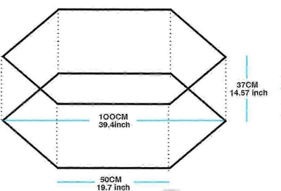 LALAWOW kompaktowy suchy basen 100cm BEZ PIŁEK