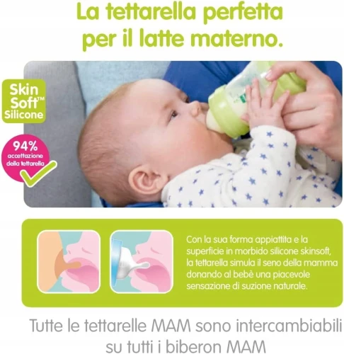 MAM zestaw startowy Anti-Colic z koszykiem 7el.
