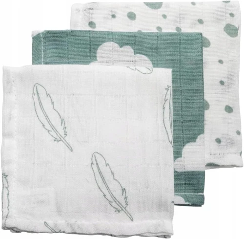 MEYCO BABY muślinowe pieluszki 30 x 30 cm 3 sztuki