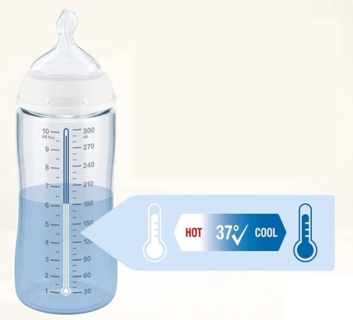 NUK First Choice+ 0-6 m BUTELKA 300 ml wskaźnik temperatury