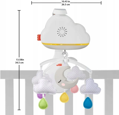 FISHER PRICE karuzela z czujnikiem hałasu, lampka