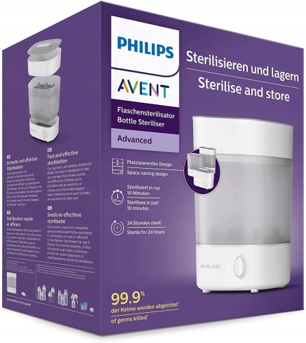 PHILIPS AVENT elektryczny sterylizator parowy SCF291/00