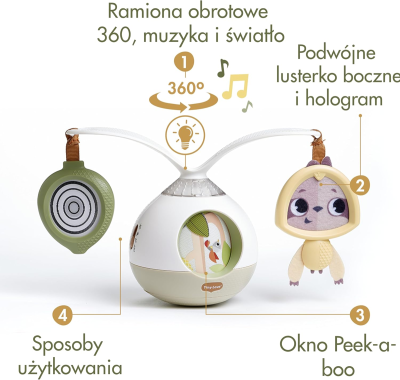 TINY LOVE Tummy Time 2w1 karuzela interaktywna BOHO CHIC