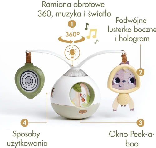 TINY LOVE Tummy Time 2w1 karuzela interaktywna BOHO CHIC