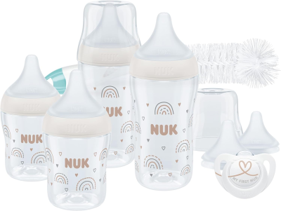NUK Perfect Match zestaw startowy butelki x4 + akcesoria