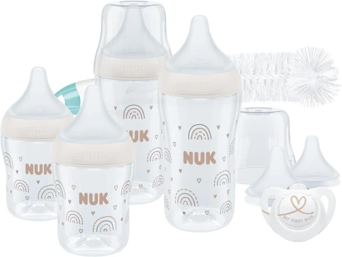 NUK Perfect Match zestaw startowy butelki x4 + akcesoria