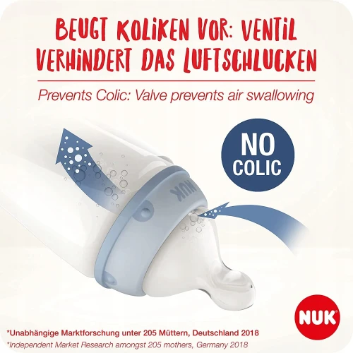 NUK First Choice+ zestaw butelek 3x 300 ml 0-6