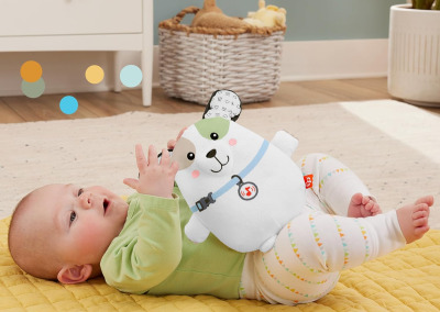 FISHER-PRICE Snuga Puppy przytulanka z melodiami i wibracjami SZCZENIAK 18 cm