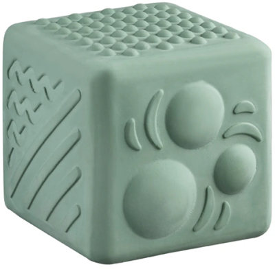 VULLI Cube kauczukowa kostka z teksturami do zabawy 7,3 cm ŻYRAFA SOPHIE