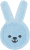MAM Oral Care Rabbit szczoteczka do jamy ustnej z mikrofibry 0 +