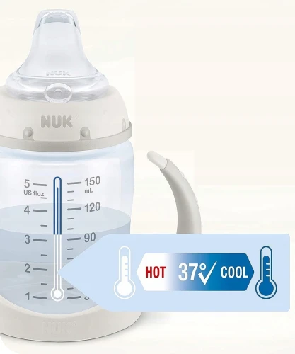 NUK First Choice+ BUTELKA 150 ml 0-6 m wskaźnik temperatury OSIOŁEK