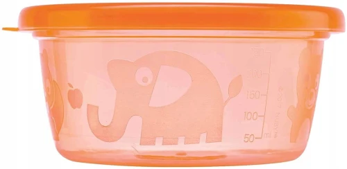 NUBY pojemniki na przekąski 6x300