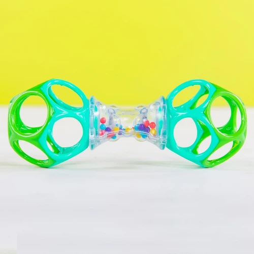 BRIGHT STARTS Oball Shaker gryzak chwytak z grzechotką 14,5 cm