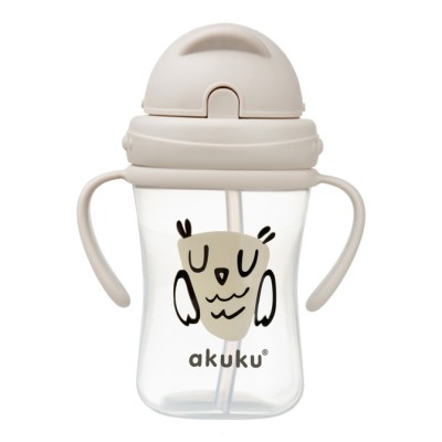 AKUKU bidon z chowaną słomką 300ml 9msc+