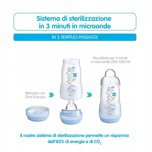 MAM Easy Start butelka antykolkowa 260ml 0m+