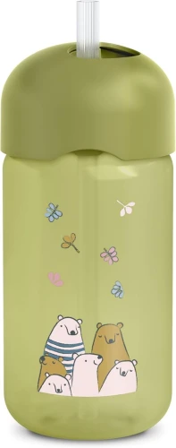 SUAVINEX Straw Trainer Cup kubek niekapek ze słomką 340 ml 18 m+