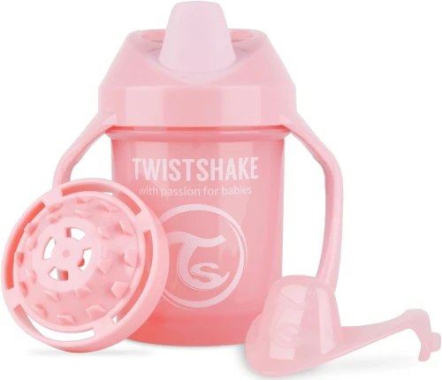 TWISTSHAKE Mini Cup kubek niekapek z ustnikiem i blenderem 230 ml 4 m+