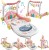 CUTE STONE mata edukacyjna z pianinkiem 0-36 msc