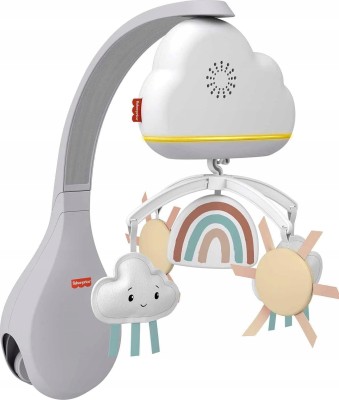 FISHER PRICE 2w1 karuzela z czujnikiem hałasu, lampka nocna na stolik