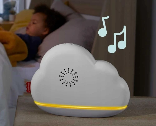 FISHER PRICE 2w1 karuzela z czujnikiem hałasu, lampka nocna na stolik