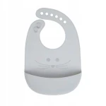 LASSIG bavaglino in silicone con tasca 6-24 mesi