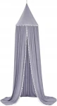 Baldacchino su supporto con pompon 240cm